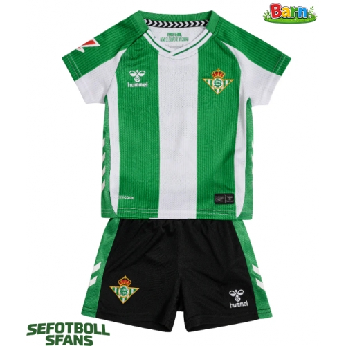 Real Betis Hemmaställ Barn 2025-26 Kortärmad (+ Korta byxor)